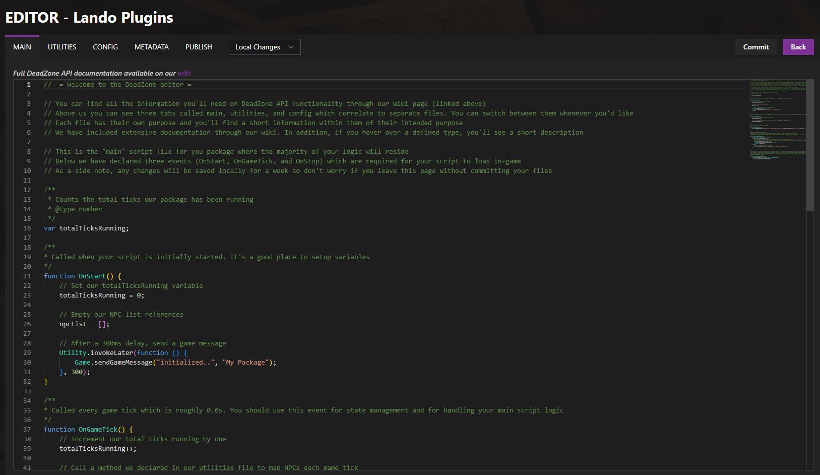 Community Packages Editor